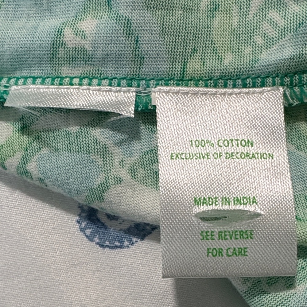 Lilly Pulitzer Green White Floral Tunic - Picture 7 of 7